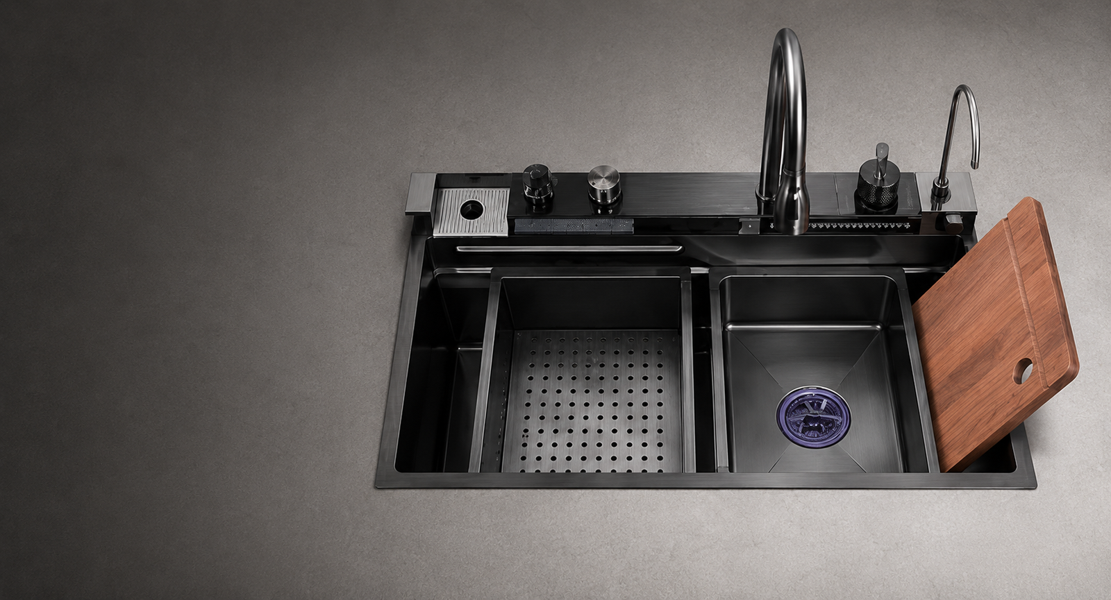 Spacious Dual Bowl Design